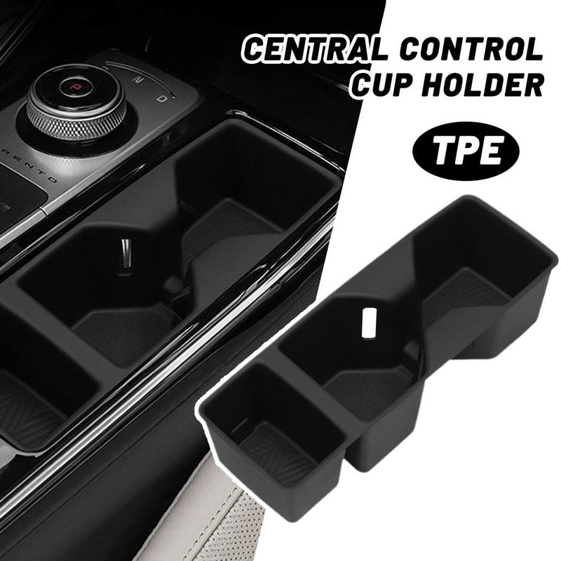 Center Console Cup Holder for Kia Sorento 2021-2025, TPE Drink Limiter with Storage Organizer, Non-Slip Insert Protector Accessory for Sorento Interior - Image 4